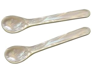 EDZARD 2er Set Perlmutt Eierlöffel