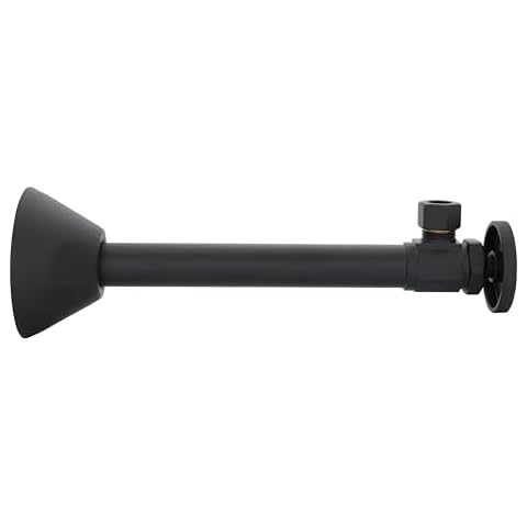 Westbrass D1112-62 Round Handle Angle Stop Shut Off Valve Cover