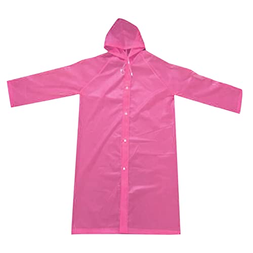 Rain Ponchos for Adults, Eva Material Waterproof Quick-Dry Fabric Rain Ponchos Hoodie with Drawstring Adjustment for Outdoor，Blue - image 4
