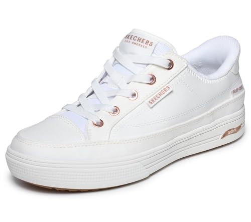 Skechers Street Womens,Arch FIT Arcade-See YA There,WHT,8 M US