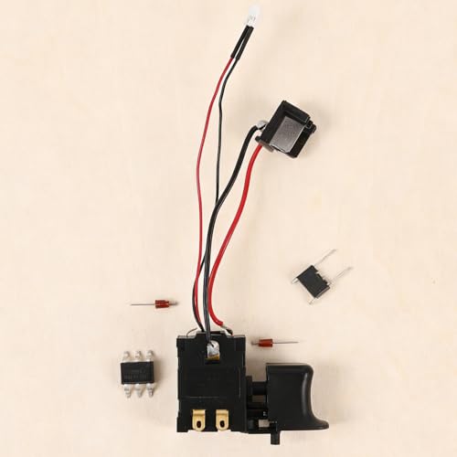 Interruptor para Llave de Impacto Batería Recambio Ligero de Plástico y Metal 6