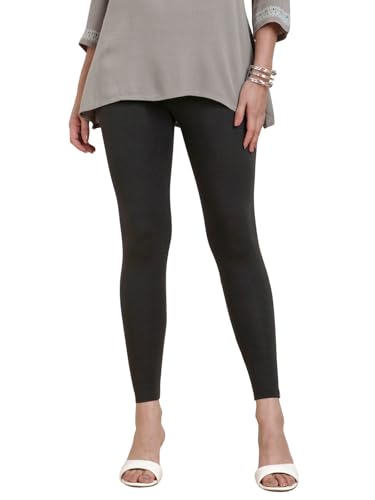 Image of TWIN BIRDS Super Stretchable Cotton Elasthane Fabric Ankle Length Leggings for Women