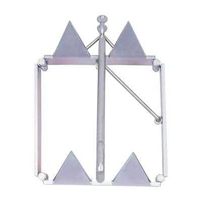 Pwefhsdjvh Foldable Sliding Cube Anchor, Made of 13 Pound Galvanized Steel Material, Sturdy and Durable, ensuring Safe Water Activities
