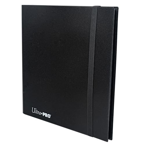 Image of Ultra PRO - Eclipse 12-Pocket Jet Black PRO-Binder for 480 Cards Standard Size Cards, Protects Collectible Cards, Gaming Cards and Sports Cards In Ultra PRO Deck Protector Sleeves