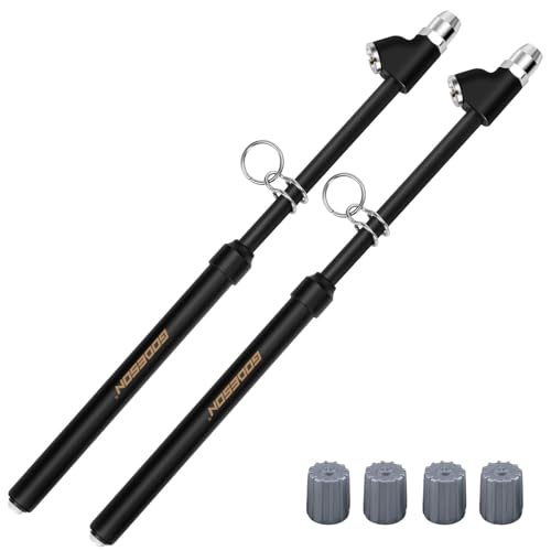 Image of Godeson Heavy Duty Tire Pressure Gauge - Dual Head Range 10-150PSI, Extended Tube Suitable for Semi Truck, RV, Bus (2 Pack)