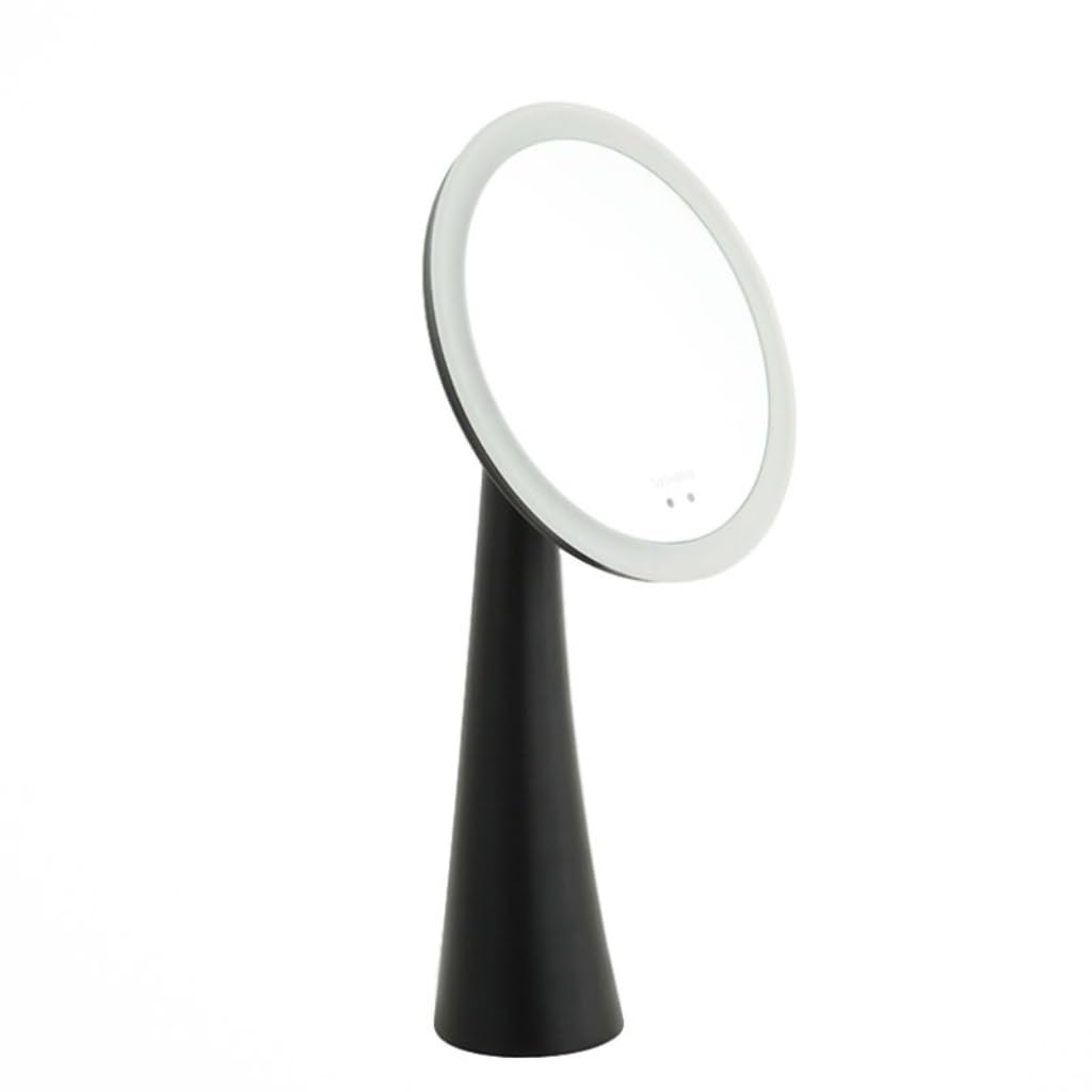 Miroir de maquillage pour hôtels et tables de chevet avec grand miroir rond 8 pouces