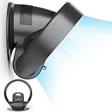JGJUUZ Bladeless Fan 110V Ultra-Quiet Leafless Wall Fan, US UK No Plug Adapter Required, Desktop Remote Control Wall Mounted Fan with Remote Contro,Us,A