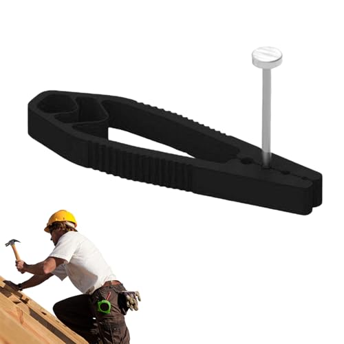 Plastic Pliers Nail Holder, Nail Holder for Hammering, Plastic Slip Joint Pliers Keep Fingers Safe, Basic Repair and Woodworking Tools Black