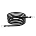 6 AWG Battery Cables 6 Gauge Battery Power Inverter Cable with 5/16 Inch Tinned Copper Lugs Both Ends for Solar Marine Boat RV Car Motorcycle 2 pcs (5FT)