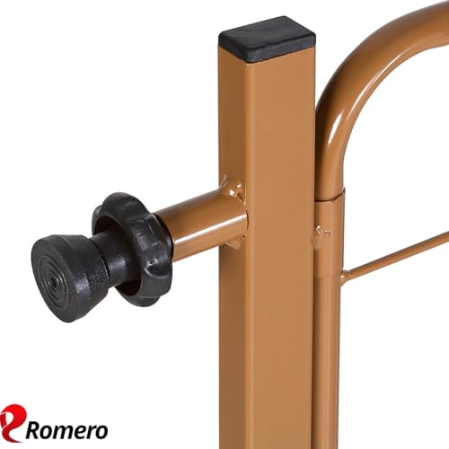 Portão Pet Cães Bebês Largo 69 a 84cm Extensor 10cm Marrom