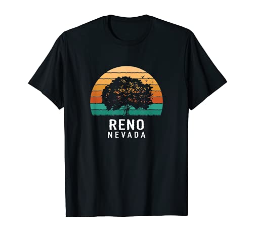 Recuerdo vintage de Reno Sunset Nevada Camiseta