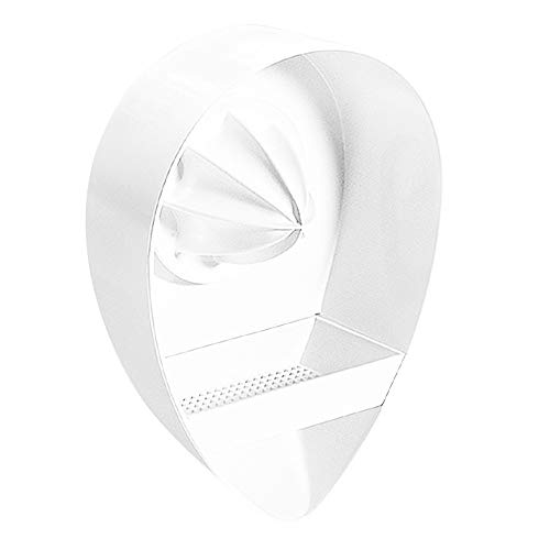 Carkio Exprimidor de cítricos con escariador y Cesta coladora de Repuesto para exprimidor de cítricos, Compatible con la mayoría de los mezcladores de Soporte KitchenAid, Color Blanco Cover