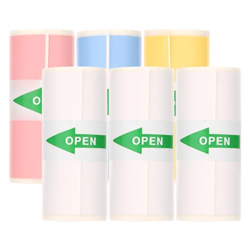 mafiti X6 Mini Impresora Fotográfica Portátil, Inalámbrica Bluetooth, 57X25 mm Papel (6 Rollos de...