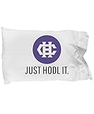 Official Hshare Just HODL It Cryptocurrency Standard Size White Pillow Case Crypto Miner Blockchain Invest Trade Buy Sell Hold HSR