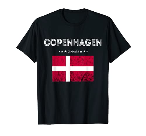 Copenhagen Denmark Trip Dannebrog Flag Danish Kobenhavn Camiseta