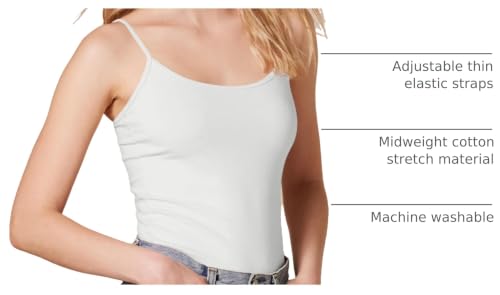 Image of Amazon Essentials Women's Slim-Fit Camisole for Layering and Everyday Wear, Pack of 4