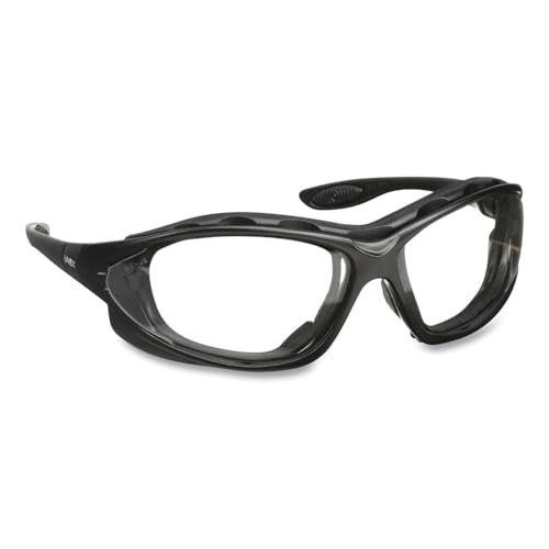 Uvex Seismic Black Frame, Clear Lens, Hydroshield Anti-Fog Coating (S0600HS)