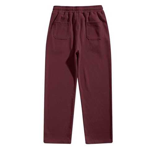 Corduory Pants for Men Casual Straight Leg Sweatpants Heavyweight Loose Fit Drawstring Mokaloha Pant with Pockets2