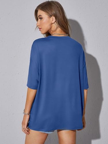 Oversized Shirt for Women It's Me Hi I'm Birthday Girl It's Me Letter Tee Shirt Party Short Sleeve Tops4