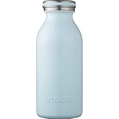Water Bottle, Vacuum Insulated, Screw Type, Mug, Bottle, 0.35L, Turquoise Mosh! Cover
