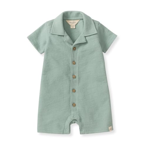 Burts Bees Baby Boys Romper - Made with 100% Organic