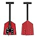 DMOS Delta Shovel - Collapsible Heavy-Duty Steel Folding Shovel for Camping, Overlanding, Survival, Military, Hunting, & Off-Road Use - Racing Red - Compact