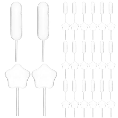 HEALLILY Sauce Droppers for Cupcakes 2-Pack Mini Liquid Pipettes 4ml for Baking and Decorations