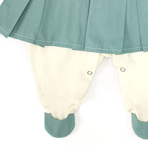 Saida de Maternidade Antonela Verde Menta Menina 04 Peças Cores:Verde;Tamanho:UN