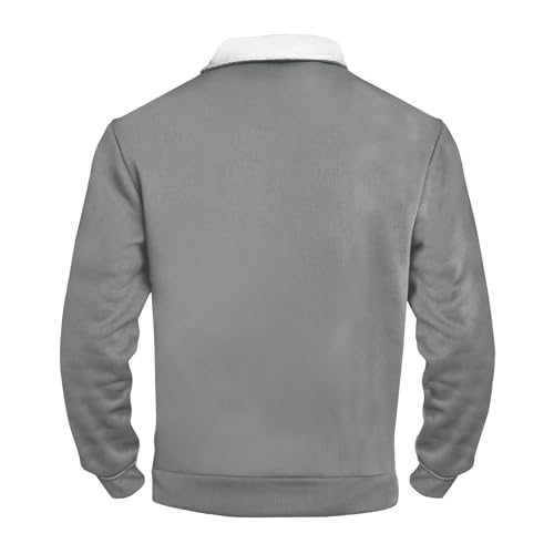 Winter Coats for Men Hunting Big and Tall Zip Up Warm Fleece Lined Long Sleeve Thicken Sherpa Vintage Outerwear2