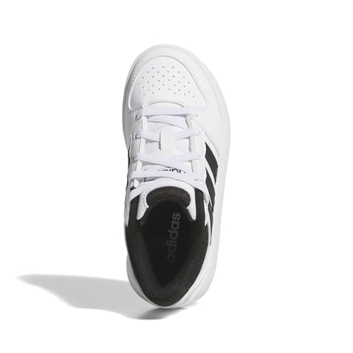 adidas Unisex-Kids Hoops Classic El C, White/Black/Orbit Grey, 2 - image 2