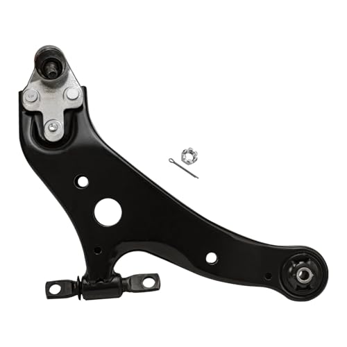 Image of Detroit Axle - 8pc Front End Suspension Kit for Toyota 2011-2020 Sienna, 2 Lower Control Arms with Ball Joints 4 Inner Outer Tie Rods 2 Boots 2012 2013 2014 2015 2016 2017 2018 2019 Replacement