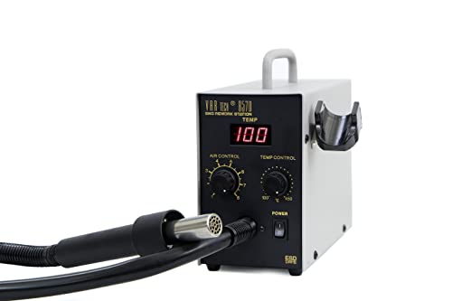 Image of VAR TECH 857D SMD rework station with Digital display, 580 W 100 ºC - 450 ºC
