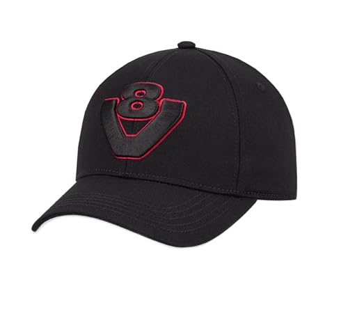 Official Scania Black Red Outline V8 Logo Classic Trucker Baseball Cap Hat Men's Mens Unisex Gift