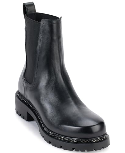 DKNY Women's Rick Slip On Chelsea Boot with Stud Details