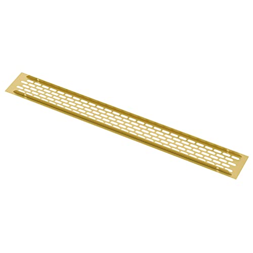 sossai® Aluminium Ventilation Grille - Alucratis (1 Piece), 48 x 6 cm - 1 pcs - Image 2