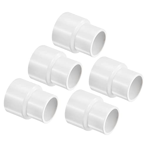 Conector de tubo reductor de PVC 1 x 3/4 pulgadas manguito de acoplamiento recto pack de 5 2
