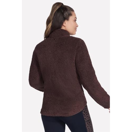 Skechers Go Walk Sherpa Full Zip Jacket, Coffee Bean, Medium by Skechers - Used condition - Image 2
