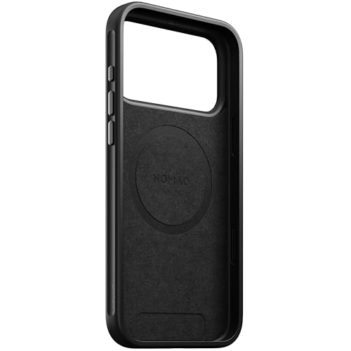 Coque iPhone 17 Pro Max Nomad cuir Horween noir protection antichoc et charge sans fil - 6
