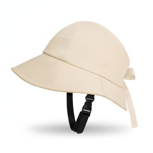 Hotainoys Casque de vélo pour Femme, Style Chapeau de Seau, Protection Solaire avec Rigide intégré, Chapeau Soleil UPF pour Le Cyclisme, l'extérieur, la...