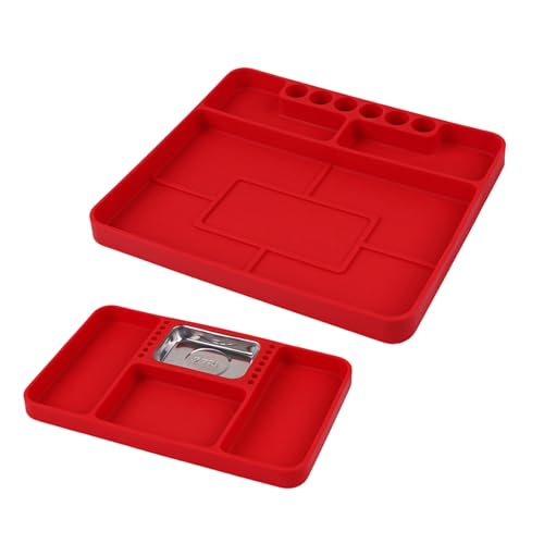 Silikon-Werkzeugablage mit starken Magneten für einfache Metallwerkzeugfixierung und Verlustprävention, verschiedene Arbeitsumgebungen