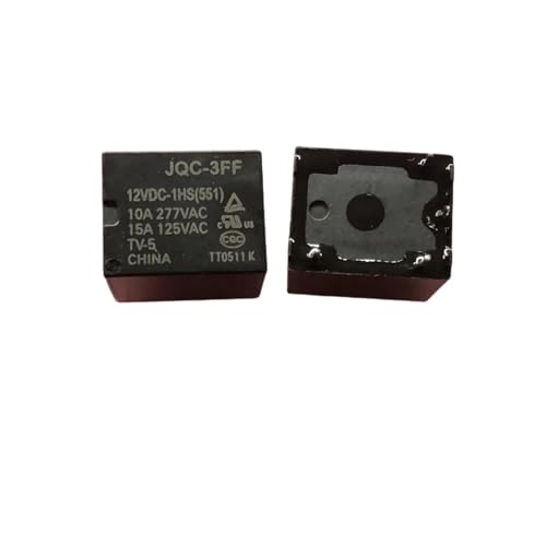 Relé JQC-3FF 12VDC-1HS con alta capacidad de conmutación T73-1A-12V mini 4 pines