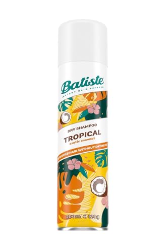 Batiste Dry Shampoo Spray 4 Pack Variety Mix, Original Clean And Classic, and Tropical Fragrance, 2 Each 6.73 oz.