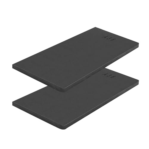 2 Pack 12x9 Steel Plate Sheet 1/8 inch A36 Hot Rolled