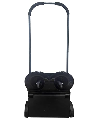 Image of Dapper Supply Walk-Behind Outdoor Hand Push Floor Sweeper - 6.5 Gallon Capacity - 22 inch Sweeping Width - Sweeps up to 25,500 ft /Hour, Grey