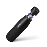 LARQ Bottle Movement PureVis 710ml – Self-Cleaning Water Bottle with UV-C Purifier – Lightweight Single-Wall Stainless Steel Gym Bottle – Ideal for Running, Travel & Fitness