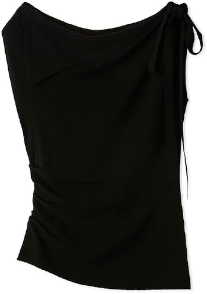 Amazon | [フレイ アイディー] アシメネックドレープニット FWNT251125