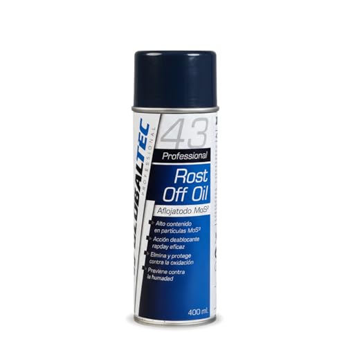 Globaltec Spray Aflojatodo MoS2 (400ml) - Aceite Penetrante Desbloqueante Instantáneo. Disuelve Óxido en Tornillos y Tuercas. Lubricación Extrema con Disulfuro de Molibdeno