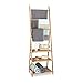 Relaxdays 10020290 Porta Asciugamani/Salviette da Terra, Legno, Marrone, 31x53x152 cm immagine