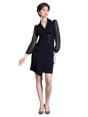 Image of Miss Chase Women's Sleeveless Collared Bodycon Above-Knee Polyester Dress