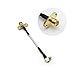 Produktbild HONG YI-HAT 5.8G FPV Sender SMA-Buchse auf MMCX Male rechten Winkel Verbinder Fein Kabel MMCX SMA Verlängerung RP SMA-Buchse auf MMCX Male Ersatzteile (Color : L MMCX to RP SMA)
